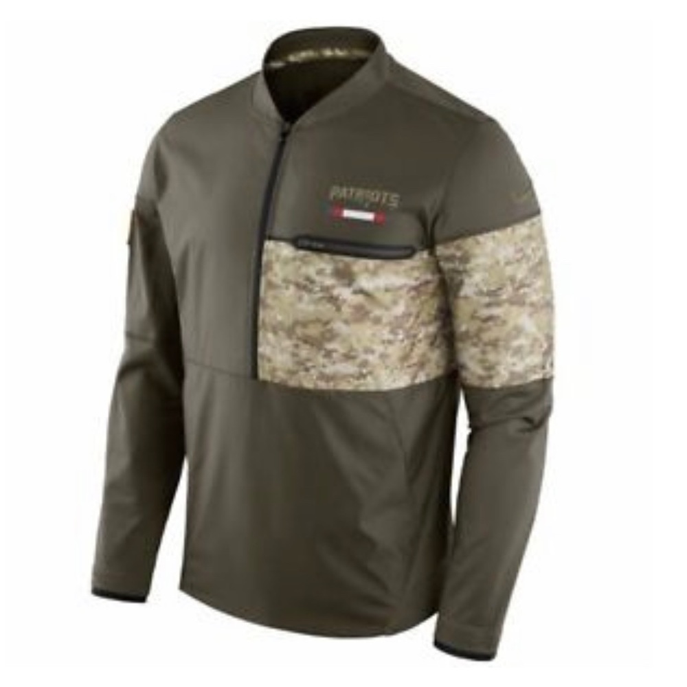 ⭐️ Nike Shield Salute to Service New England Patriots Half Zip Jacket Small